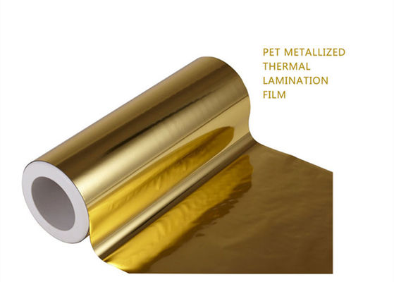 Χρυσή επικάλυψη Φόρμα laminating PET Πολυεστέρα συσκευασία 1000mm Για χαρτί χαρτονιού