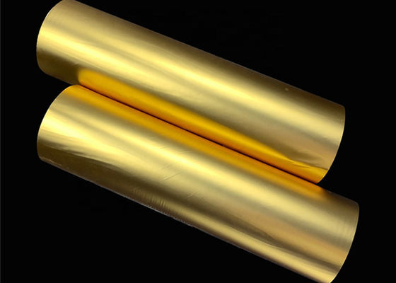 Μεταλλική λάμψη επιφάνειας BOPP Θερμική λαμινοποιητική ταινία Χρυσό 1500m Για συσκευασία δώρων