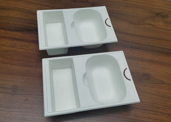 Wet Pressing 1.0mm Custom Moulded Paper Pulp Tray For  Electronics Packaging