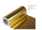 Προστασία από την υπεριώδη ακτινοβολία Μεταλλωμένη ταινία BOPP Glitter Χρυσό αλουμινένιο φύλλο επικαλυμμένο για συσκευασία