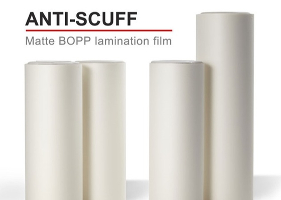 Good price 28mic Matt BOPP Ανθεκτική στην τριβή ταινία υγρού/θερμικού στρώματος ταινία κατάλληλη για λαμινοποιητές σε απευθείας σύνδεση